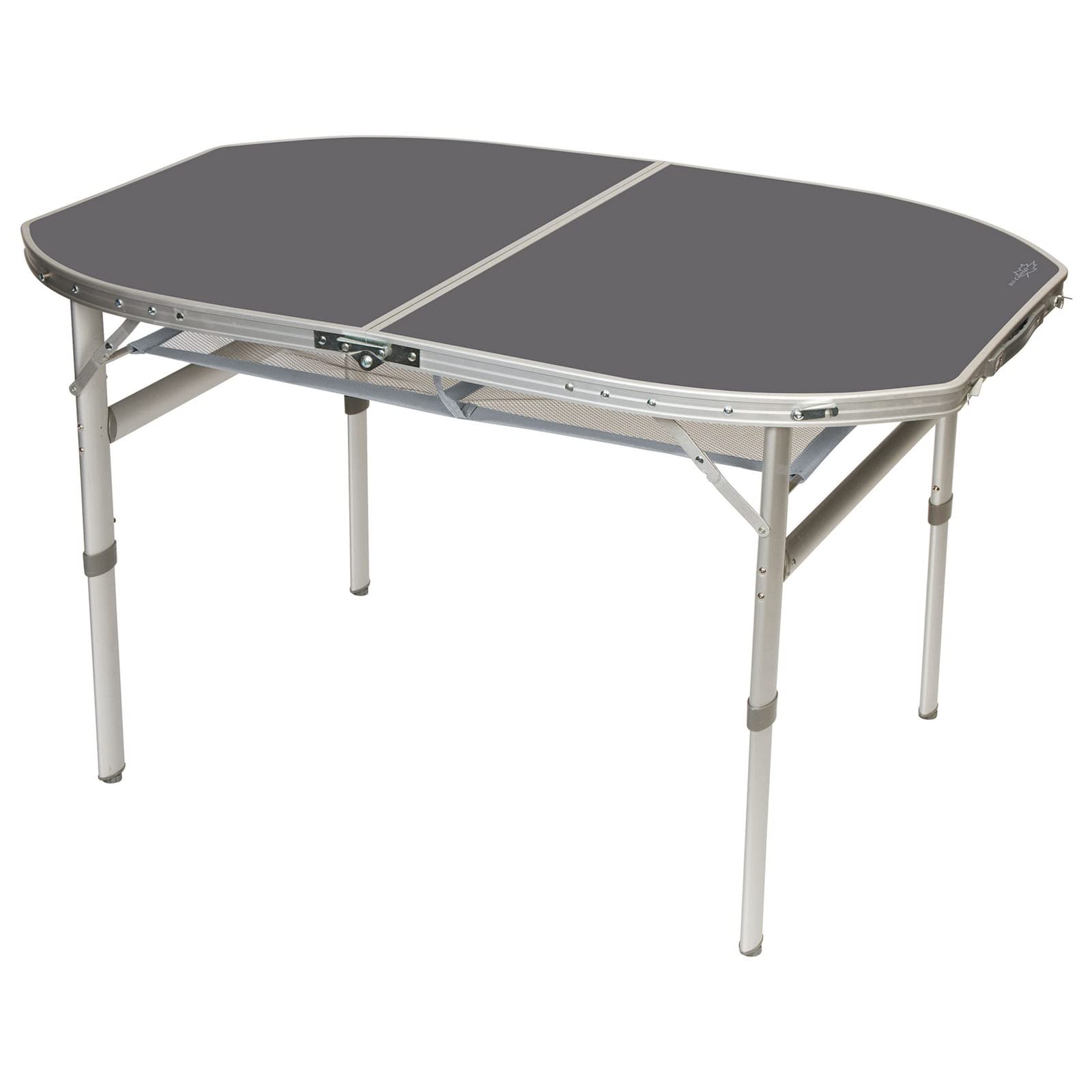 Bo-Camp - Tisch - Oval - Koffermodell - 120x80 cm