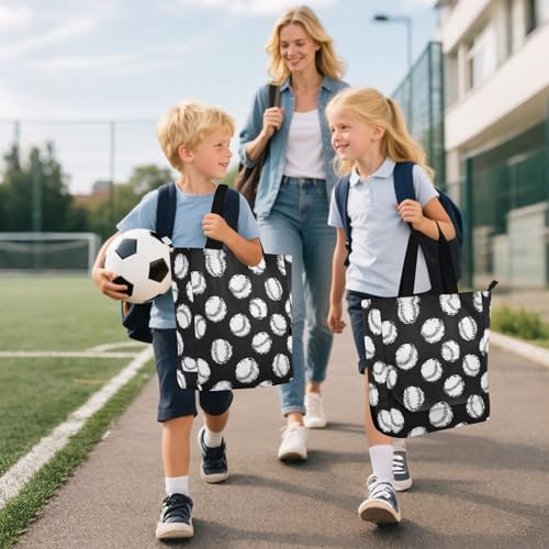 Bolsa de mano resistente con bolsillos prácticos para libros y compras 6