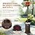 Fire Sense 67977 Mocha Finish Powder Coated Patio Heater with LED Table