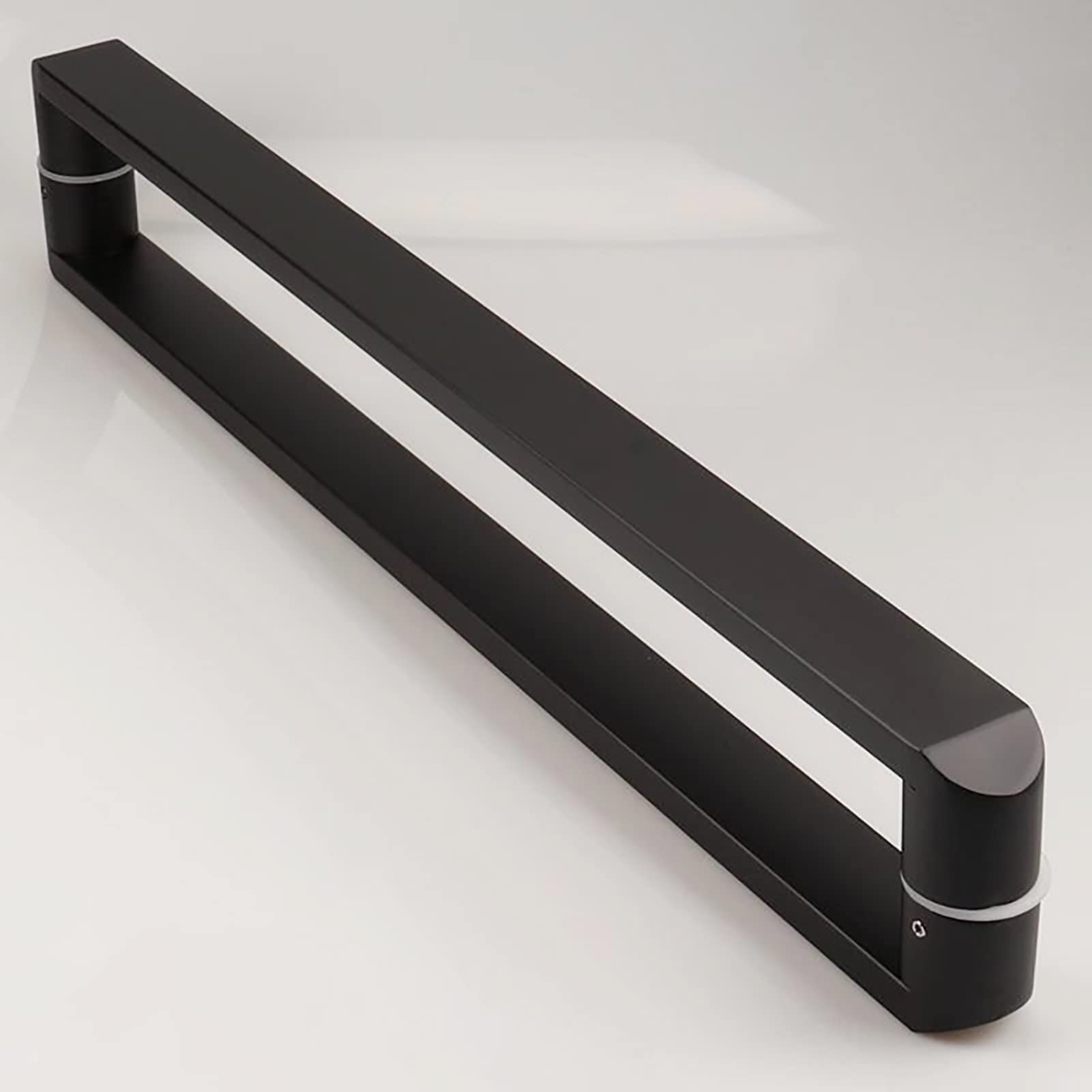 Cwcqgh Matte Black Pull Push Shower Kitchen Door Pulls Door Pull Modern Push Pull Door Handle,Two Sided Gate Handles For Shower Doors Heavy Duty Door Knob,-54Cm/21Inch