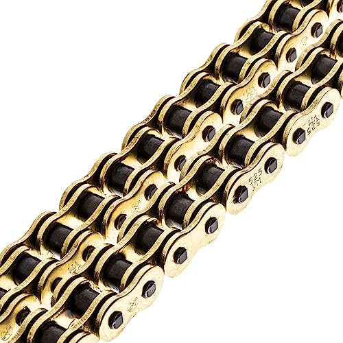 NICHE Gold 525 X-Ring Chain 124 Links with Connecting Master Link