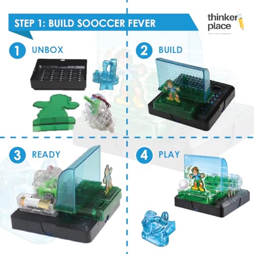 Image of Nerf Soccer Fever DIY Kit | Build, Learn & Play | STEM Toy for Kids Age 8+ | Motor Learning Kit with AR Experience | Fun Soccer Game