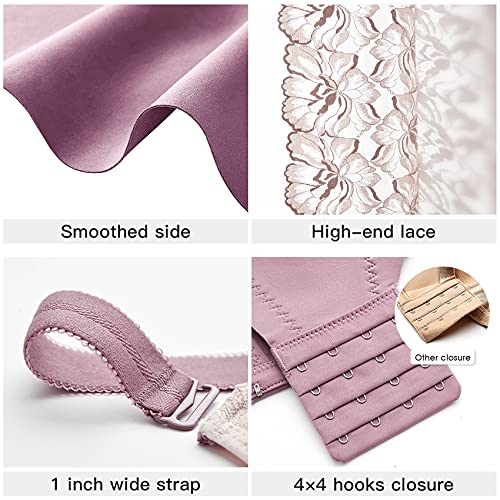 Baetty Bras For Women Wirefree, Wireless Bras For Women, Minimizer Bras For Women, Womens Bras No Wire, Bras For Women No Underwire, Wide Band Bras For Women, Women's Bras Purple 36Dd 36 Dd #TOP4