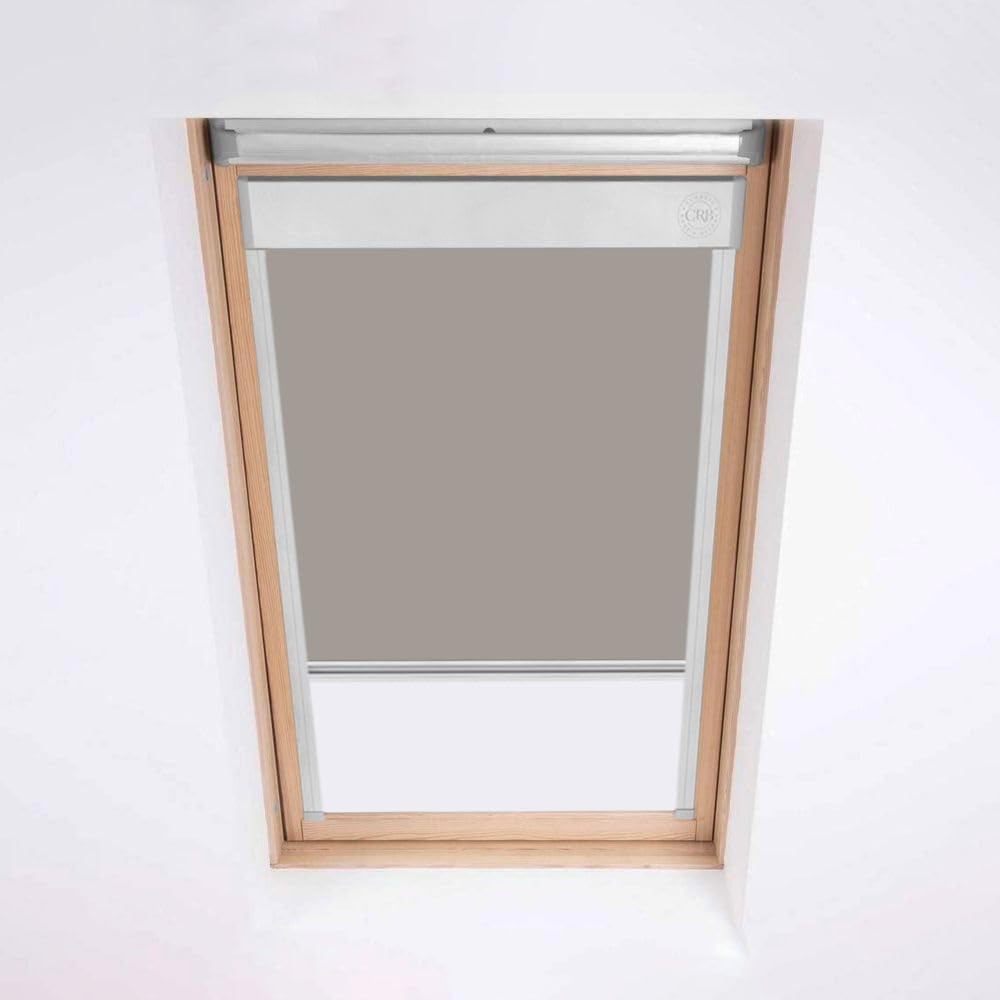 Classic Roof Blinds for Fakro Roof Windows, Blackout Blind, Window Code - Light Grey (114/118)