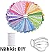 Produktbild ROOYA BABY 25Stück Baumwollstoff Meterware für Stoffe Stoffreste zum Nähen Stoffpaket Blumenmuster Nähen Patchwork Tücher DIY Scrapbooking Kunst mit 10m Gummiband