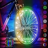 Bicycle Lights (1 Tire, Color Changing) Mountain Bike Accessories for Adult Bikes Specialized Bicycle Accessories Beach Cruisers BMX Trick Road Recumbent Commuting Tandem Best Kids Bike Wheel Lights