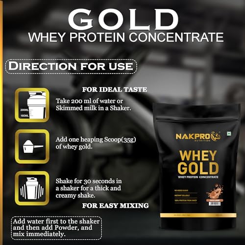 NAKPRO Gold Whey Protein 500g Coffee - Image 6
