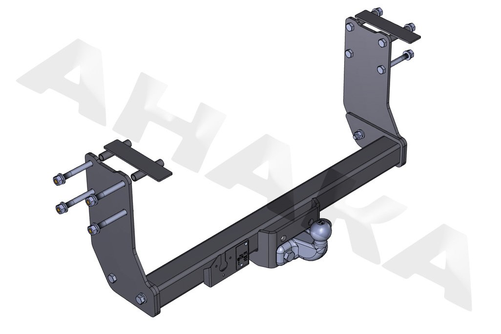 ATTELAGE avec faisceau 7 broches | Ford Transit de 2000-05/2014 Pick-up / crochet «col de cygne» démontable avec outils