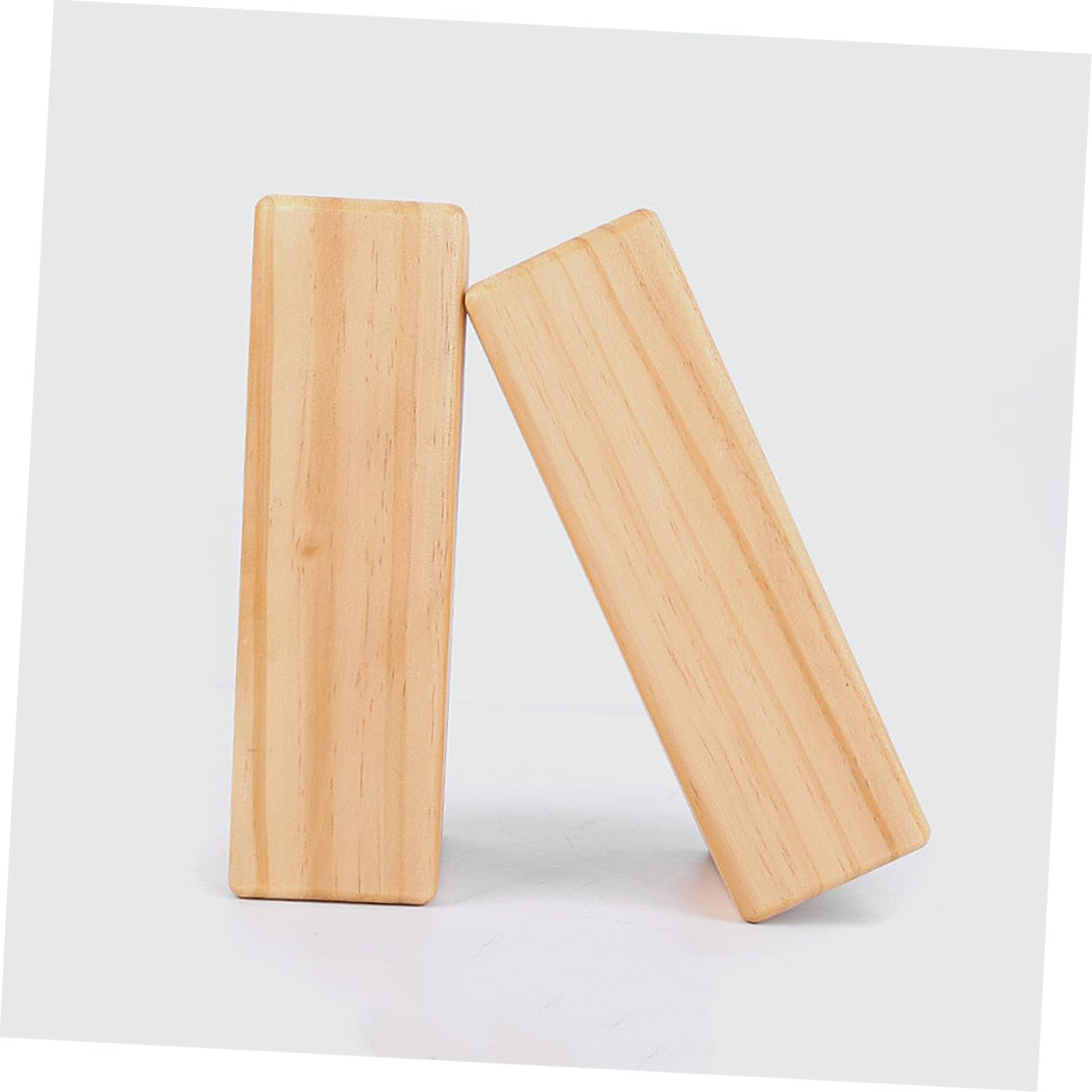 SUPVOX Bloque De Yoga Sólido De Madera Maciza Amarillo Claro, Antideslizante y Resistente, Accesorio De Yoga Ligero Para Ejercicios y Pilates, Adecuado Para Uso Diario y Entrenamiento Casa