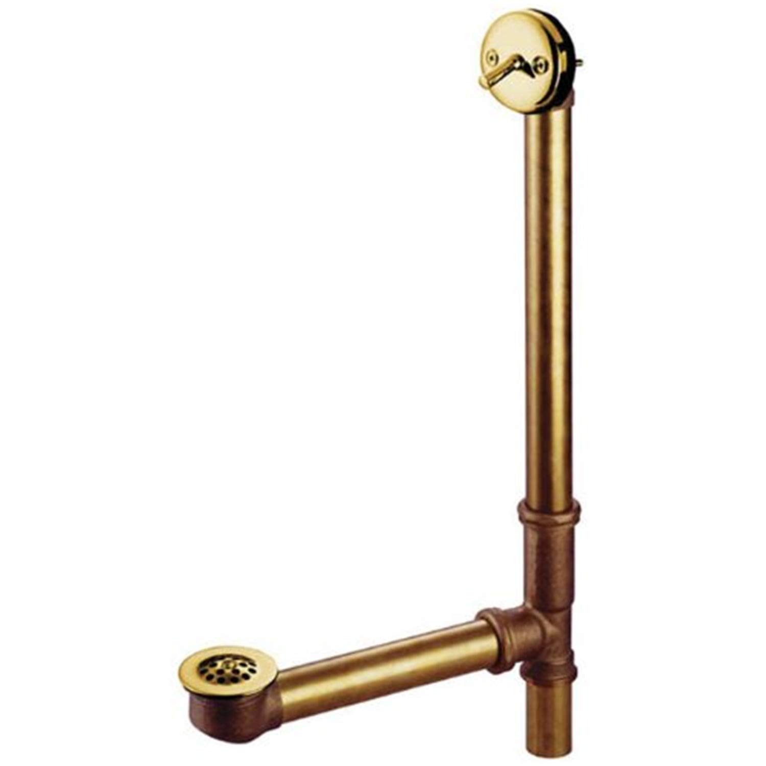 Kingston Brass DTL1162 Badewannenab- und Überlauf, Messing poliert