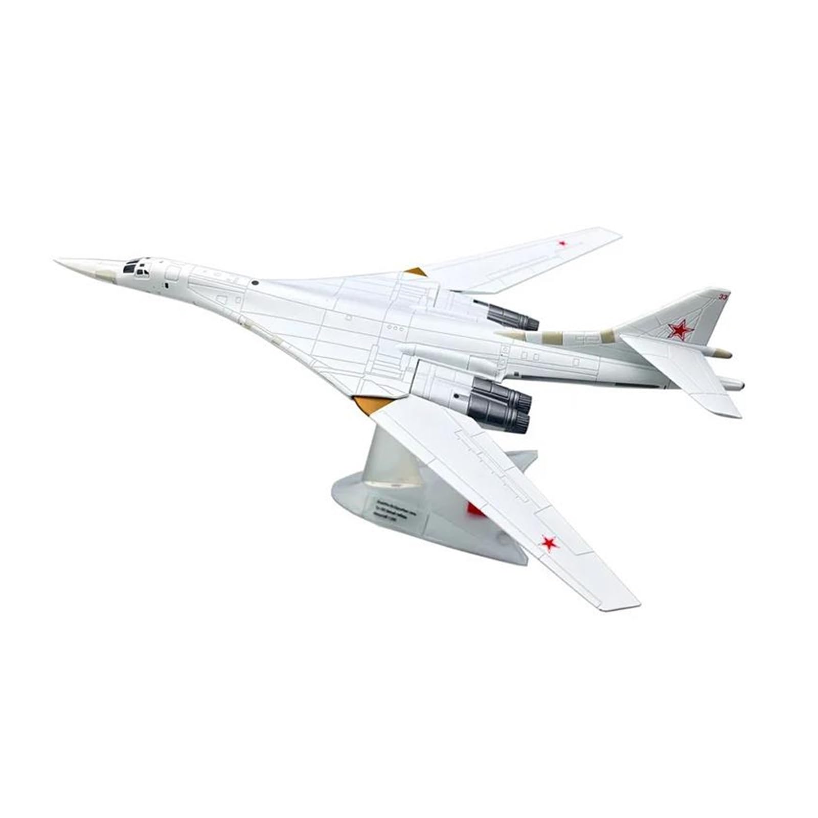 Modèle d'avion Tupolev TU-160 de collection en alliage injecté