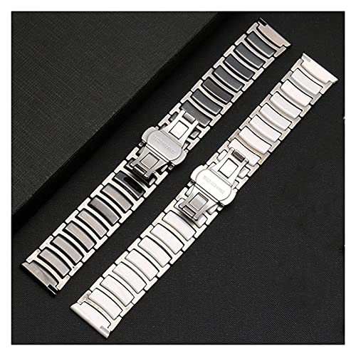 Bracelet en céramique et acier bicolore interchangeable de haute qualité