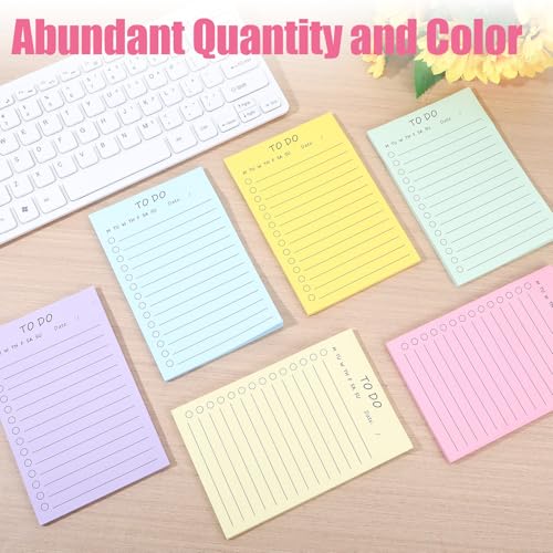 300 Stück Notizzettel, To Do Listen Block Haftnotizen Klebezettel Bürobedarf To Do Block Post Groß Notizblock Klein Sticky Notes für Büro Zubehör, Büroartikel, Schreibwaren, Office 15 x 10cm