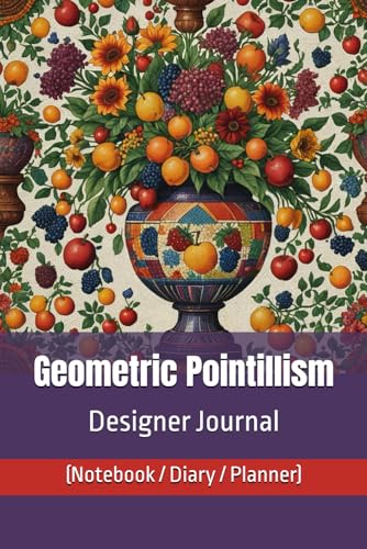 Geometric Pointillism Designer Journal (Notebook/Diary/Planner): Luxury Lined/Blank pages for affirmation, art, autograph, composition, goals, ... sublimation, travel notes, wedding list image 2