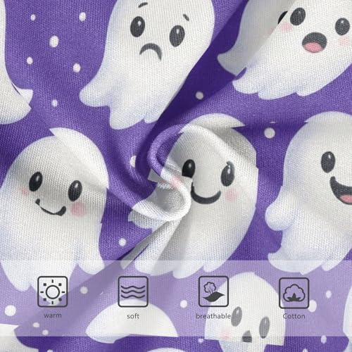 Joisal Stylish Toddlers Underwear Floral 2t Cotton Girl Panties Cute Cute Cartoon Ghosts Purple Briefs Underpants3