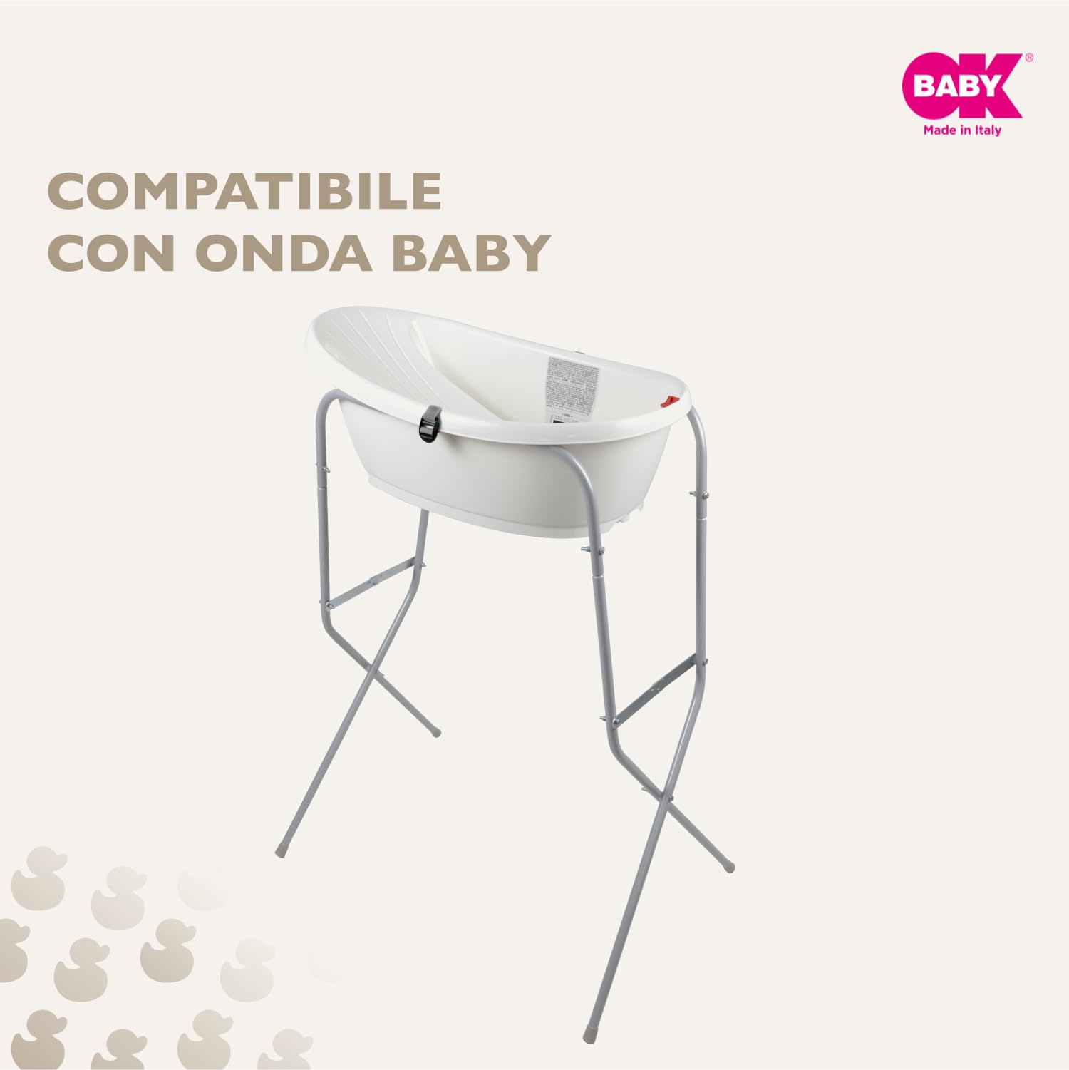 OKBABY Cavalletto in Metallo Supporto per Vaschetta Compatibile con Onda Baby