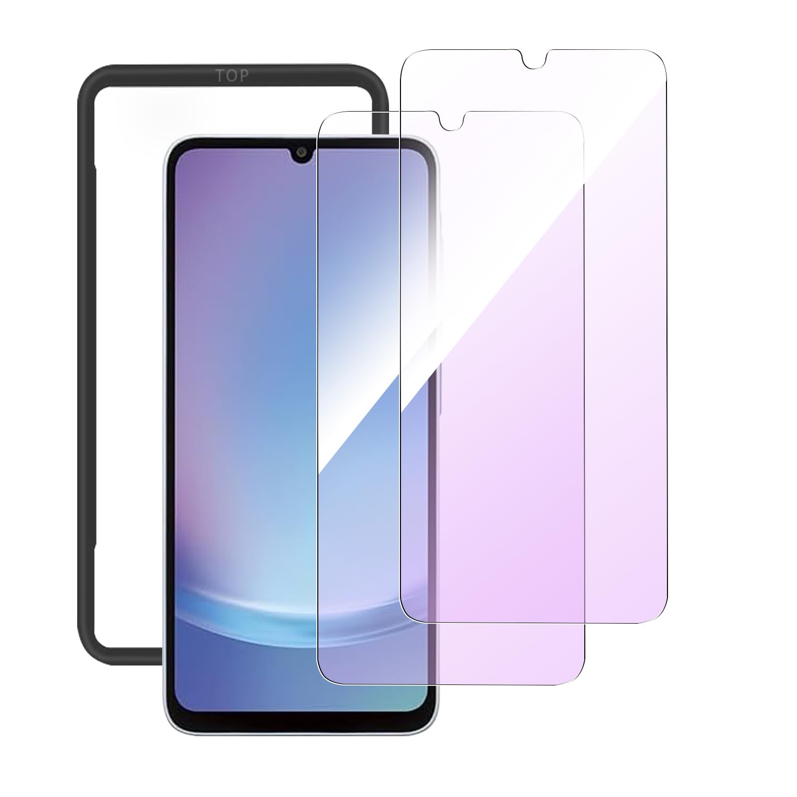 Amazon | 【ブルー ライトカット】Galaxy A25 5G 専用 ガラスフィルム