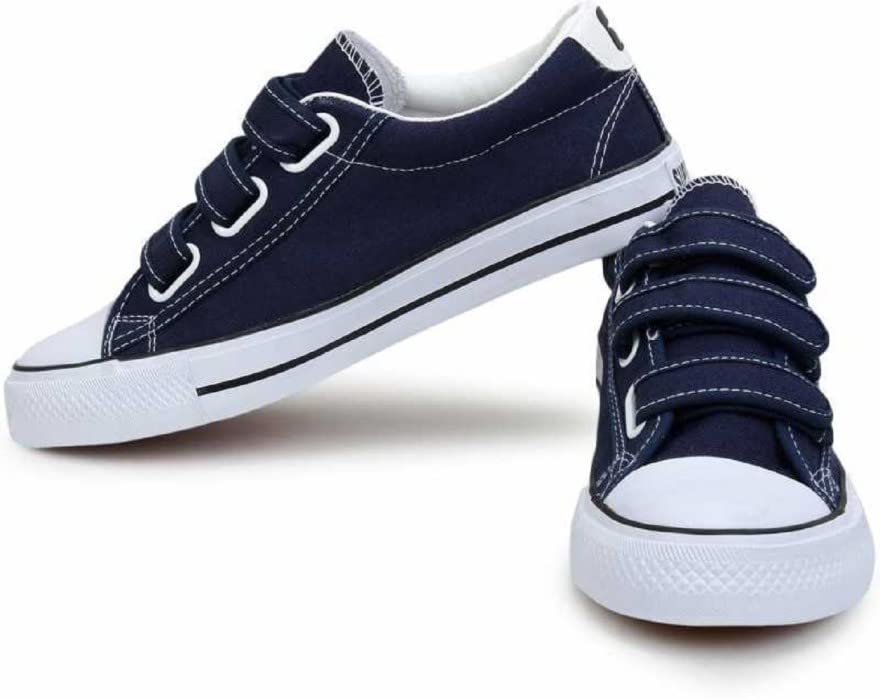 Image of Men Canvas Running Walking Casual Hook and Loop Tape Sneakers Shoes