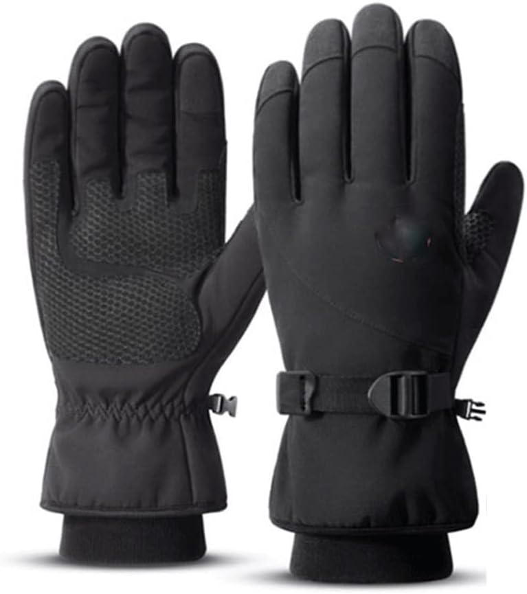 KAOROU Winter Waterproof Cycling Gloves Outdoor Sports Running Touch Screen Non-Slip Warm Full Fingers