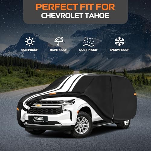Image of Kayme Heavy Duty Car Cover Custom Fit for Chevrolet Tahoe (2000-2026)