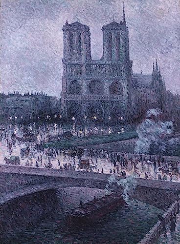 Impression d'art Notre-Dame de Maximilien Luce toile de décoration haute définition