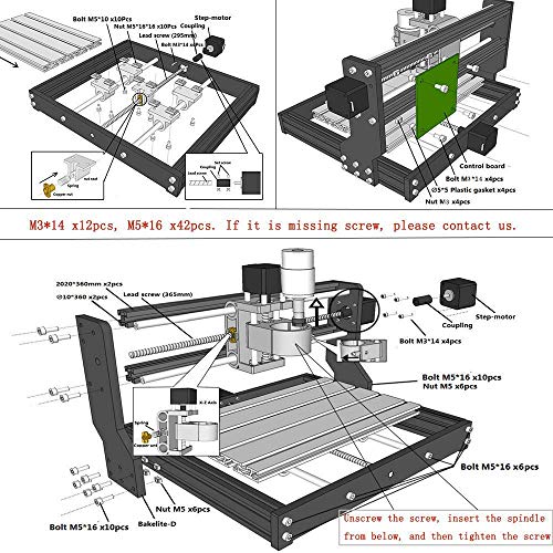 CNC 3018 Pro Macchina per incidere GRBL Controllo Mini macchina DIY, fresatrice a 3 assi PCB laser printer, incisore router di legno con controller offline TOPQSC