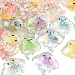 50pcs-Acrylic Fish Charms-30.5x28.5x8.5mm