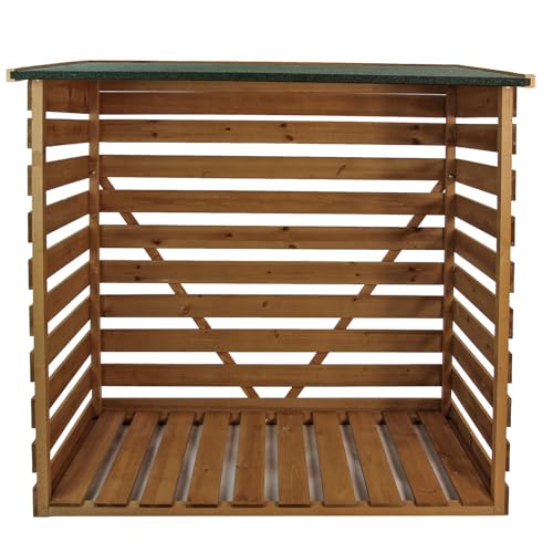 Wooden Log Store with Felt Roof (46.25' H x 25.5' D x 45' W)