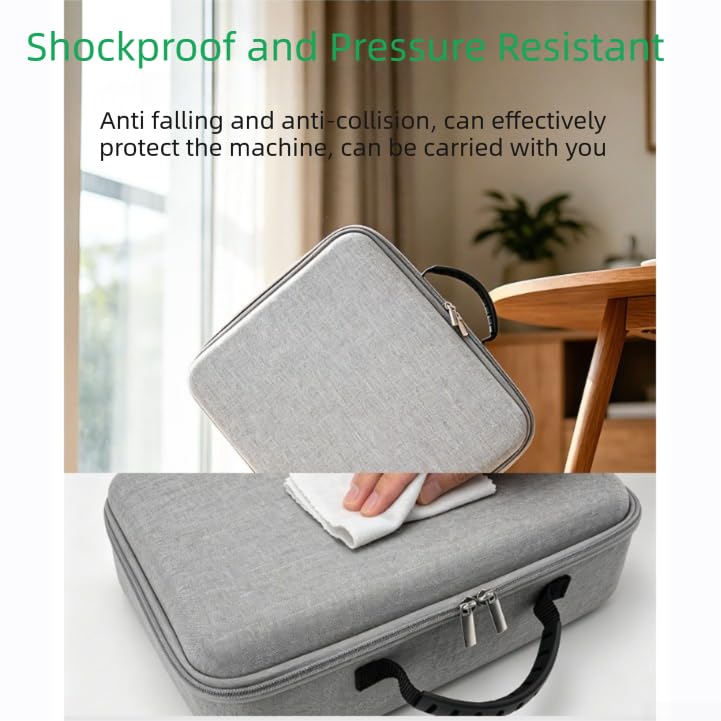 Funda rígida de transporte de EVA para aspiradora robot Ecovacs W2S Plus, caja de almacenamiento a prueba de golpes con organizador para accesorios, carcasa protectora de viaje