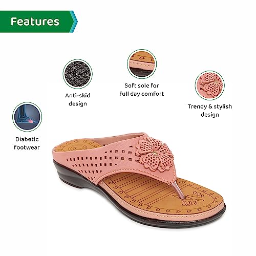 Image of ORTHO JOY Fancy doctor slippers | Soft chappal for women | Comfortable Footwear for women