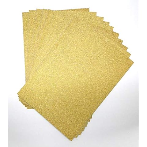 A4 Gold Glitter Card Craft Sheets Cover