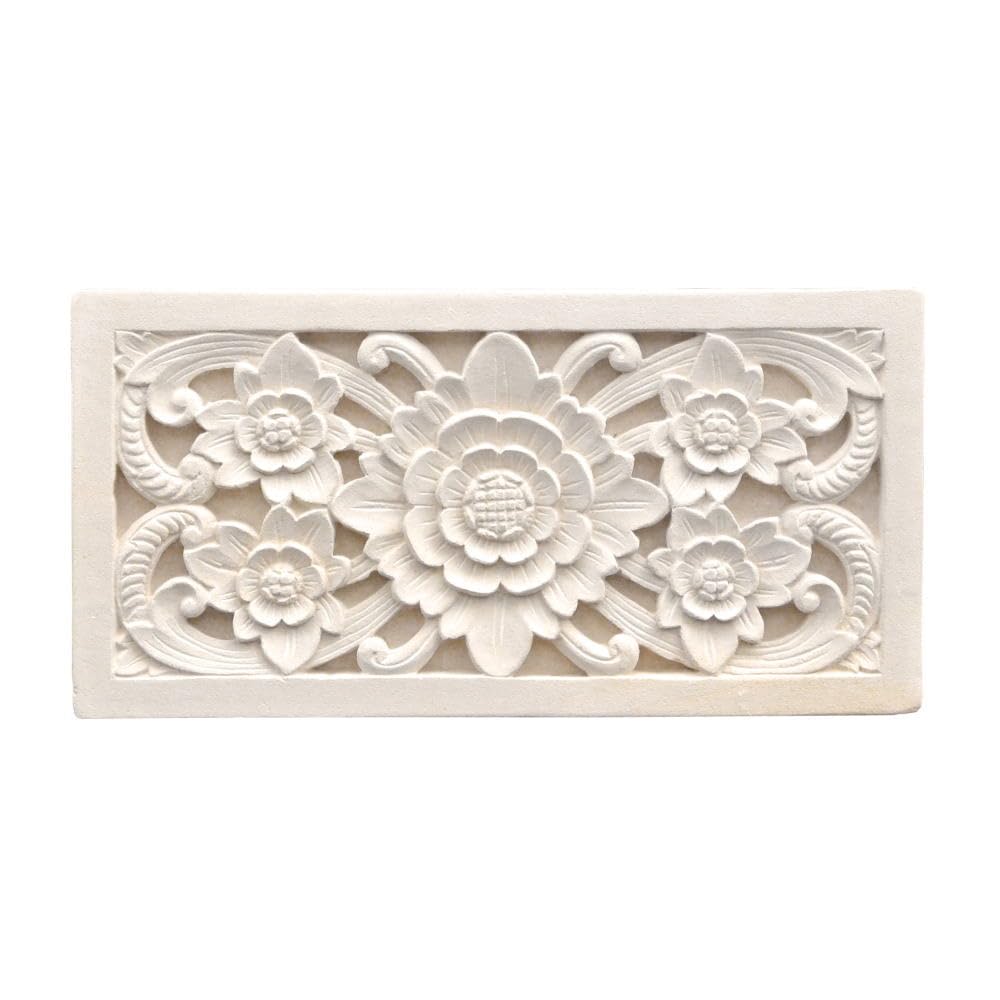 Amazon | MANJA STO-0239-C リゾートインテリア 石彫り レリーフ