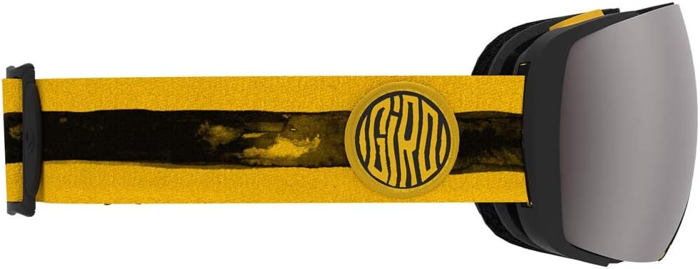 Giro Contact Ski Goggles - Snowboard Goggles for Men & Women- Magnetic Quick Change with 2 Vivid Lenses - Anti Fog Vent Tech Ochre Dye Line Vivid Onyx/Vivid Infrared