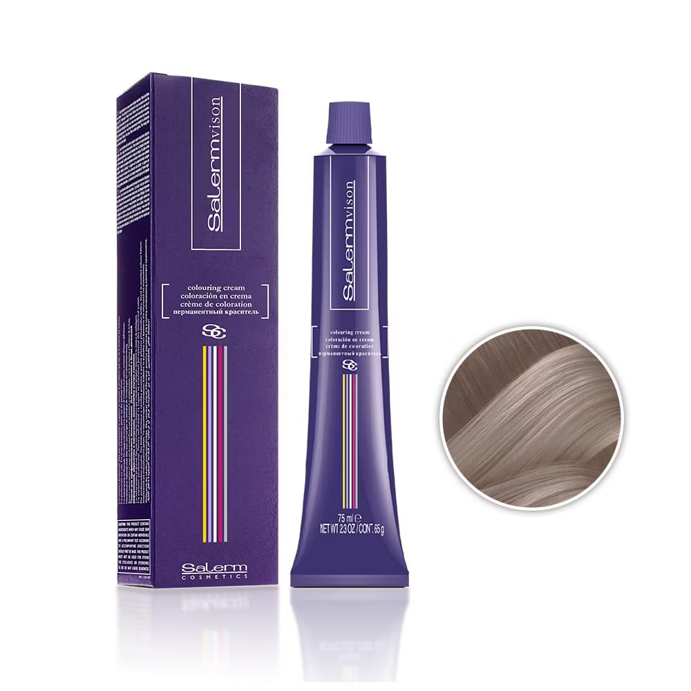 Salerm Salermsivion Hair Coloring Cream #8,12 Light Pearl Blonde for Unisex, 2.3 Ounce (Pack of 2)