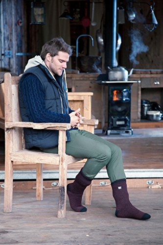 Heren Extra Lange Warmtehouders De Ultieme Thermische Sok Maat 6-11 Navy - Afbeelding 5