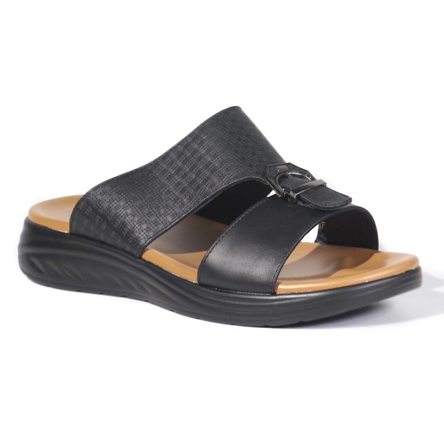 Men’s Arabic Sandals - Ultra-Soft, Lightweight, and Breathable Slip-On Slippers with Flexible Midsole - Anti-Slip, Waterproof, and Odorless Design for Outdoor, and Casual Wear