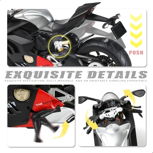 Image of 1:9 Motorcycle Model for Ducati Panigale V4 SP2 Metal Die-cast Motorcycle Model Moto Classic Collection for Adult