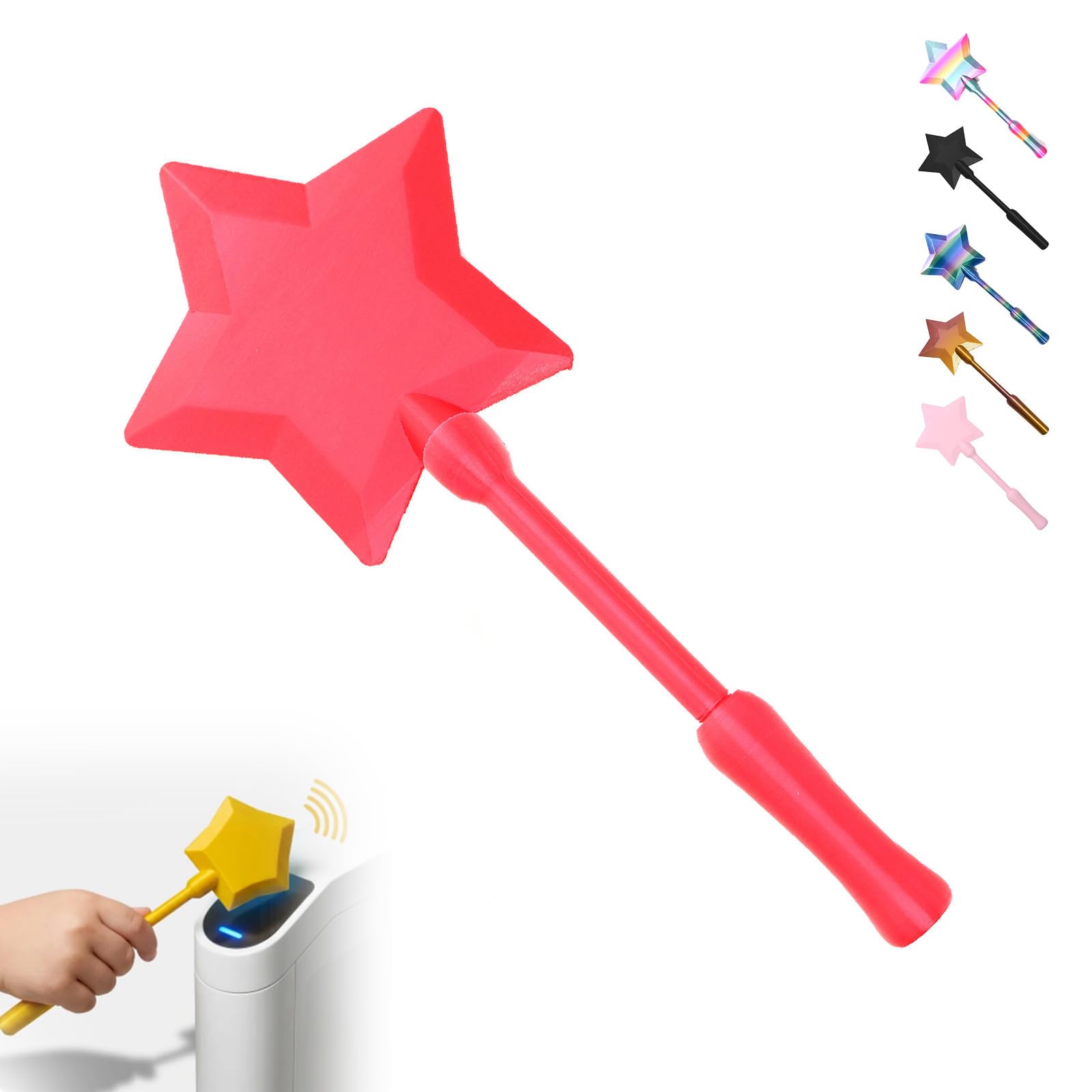 Credit Card Wand 3D Printed Tap-to-Pay Magic Wand for Contactless Payments - Perfect Credit Card Holder for Raves, Parties, Pranks, and Festivals (Black)