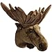 Produktbild BRUBAKER Elchkopf Plüschtier Wanddeko (H x B x T) 45 x 60 x 37 cm