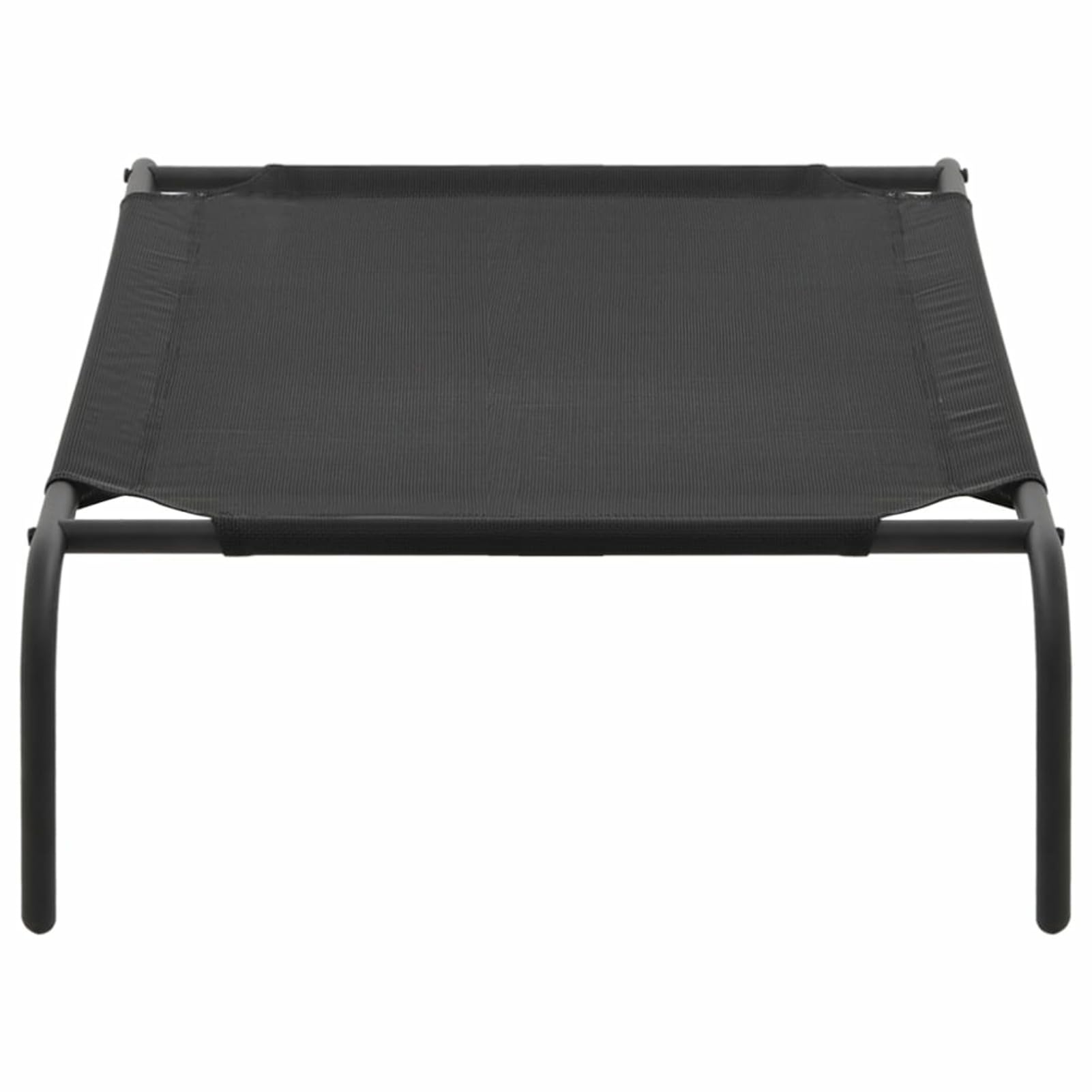 ARKEM Cama de Perro elevada Negra textilene S Gatos Transpirable Cama Mascotas para Dormir Relajar con Marco de Acero para Interiores Exterior