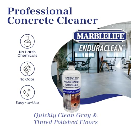 Marblelife EnduraCLEAN Ready-To-Use Polished Concrete Floor Cleaner, Effective Basement, Garage & Indoor Concrete Floor Cleaner, Concrete Cleaner, Cement Cleaner & Degreaser, 32 oz - Thumbnail 3
