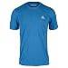 adidas Performance Men's Aeroknit Short Sleeve Tee, Bright Royal Blue/Colored Heather, Medium