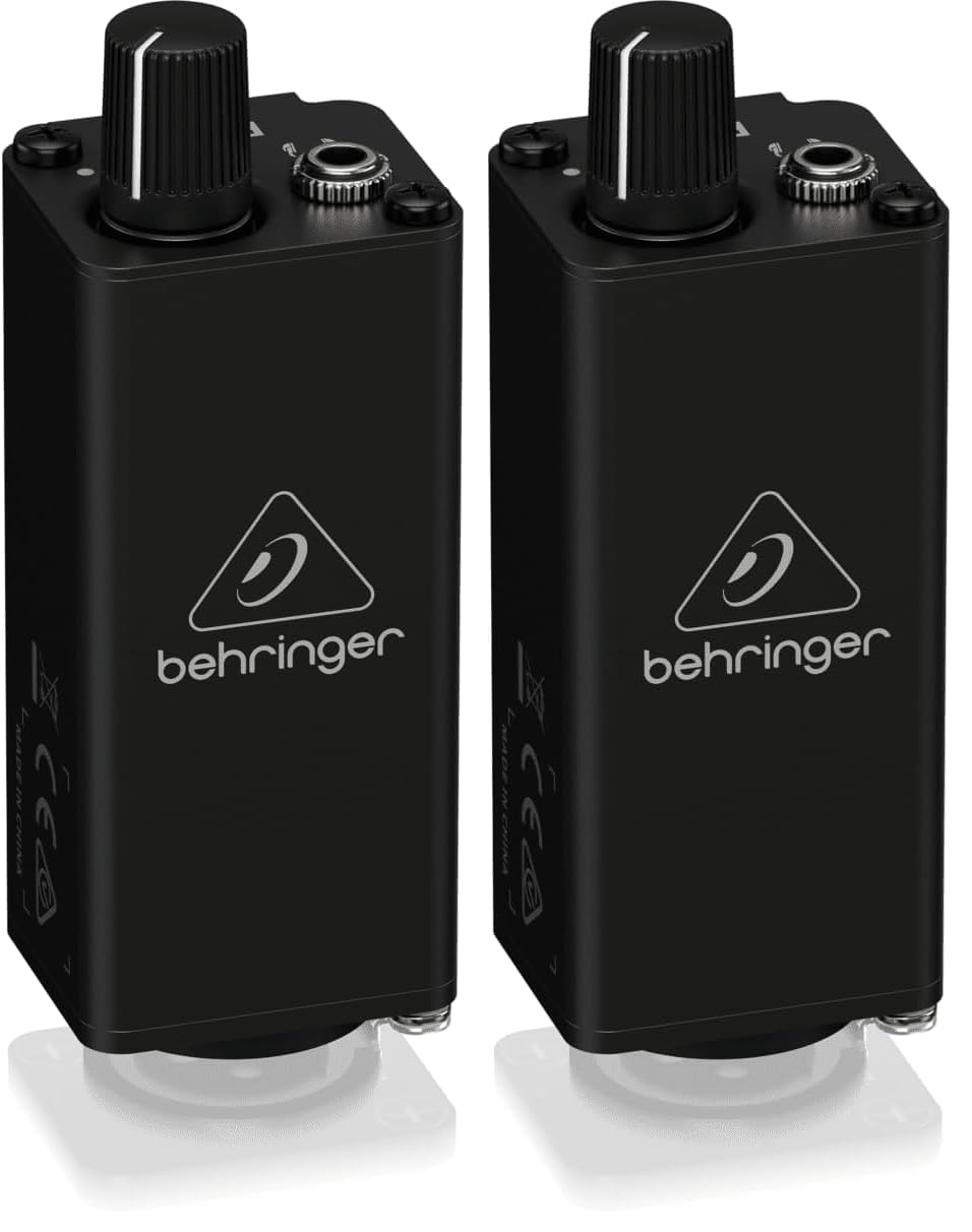 Behringer POWERPLAY PM1 Amplificador de auriculares, entrada XLR (Paquete de 2)