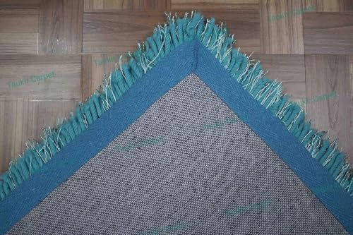 Image of Carpet for Hall | Carpet for Living Room |4X6 FEET Rugs for Bedroom | Carpet | Rug for Living Room | Carpet & Rugs for Home Decor | Carpet for Bedroom Floor (Turquoise)