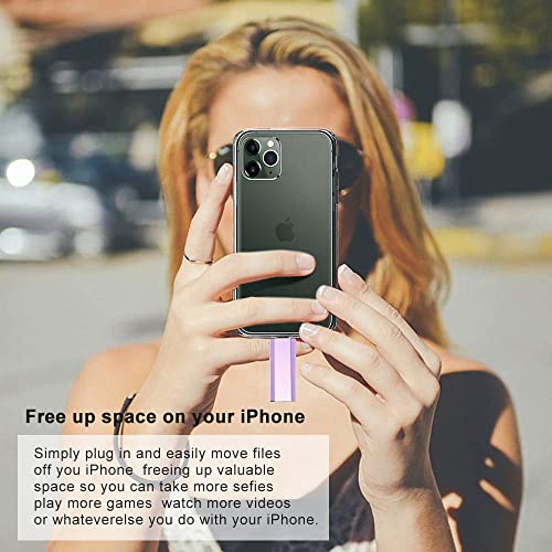 Image of EATOP USB Flash Drive 1TB iPhone Memory Stick Storage for Photos and Videos, iPhone Photo Stick Storage Flash Thumb Drive Compatible with iPhone iPad Android and Computers (Purple)