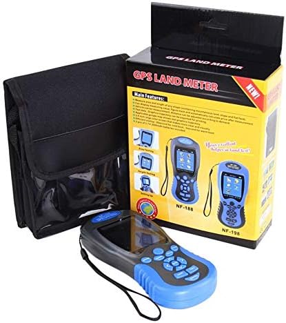 Noyafa NF-188 GPS Land Meter LCD Screen Display GPS Test Devices Land Measuring Instrument Portable Outdoor Measure Area Tool - Blue