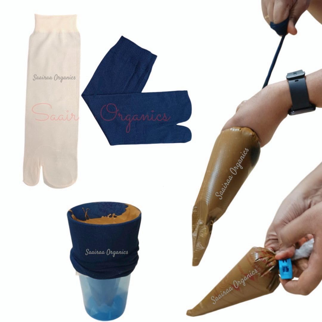 Henna filter Stockings | Nylon socks Pair (Multi-Color, Single Pair)-image-27