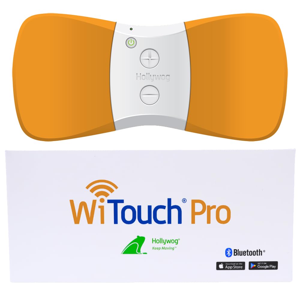 WiTouch Pro TENS Unit for Back Pain Relief & Recovery, Wireless, Wearable Muscle Stimulator, Made in USA, Gel Pads Included