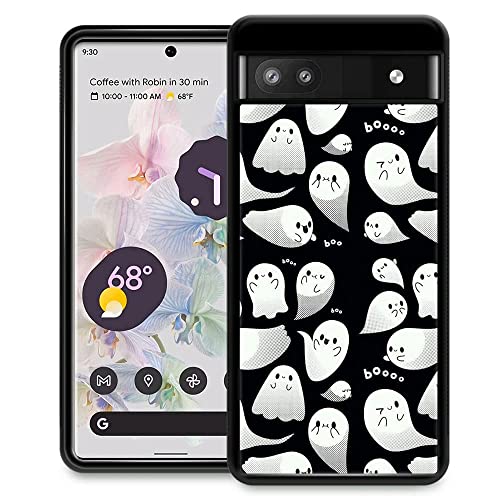 Djsok Compatible With Google Pixel 6A Case,Halloween Ghost Boo For Girl Men Drop Protection Pattern With Soft Tpu Bumper Case For Google Pixel 6A #TOP13