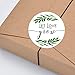ZLKAPT 120 x Let Love Grow Stickers, Simple Wedding Favour Label, Wedding Thank You Stickers, Floral Let Love Grow Label, Wedding Seeds Sticker, Seed Packet Sticker, 1.6